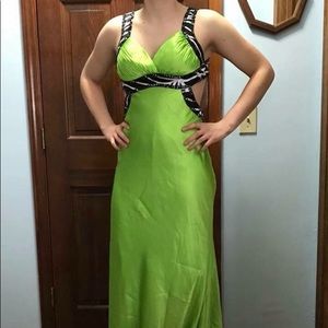 lime green homecoming dress